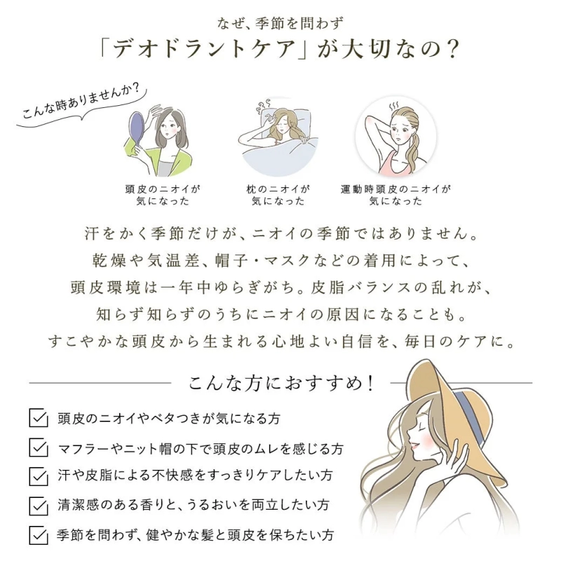 デオドラントケアの重要性