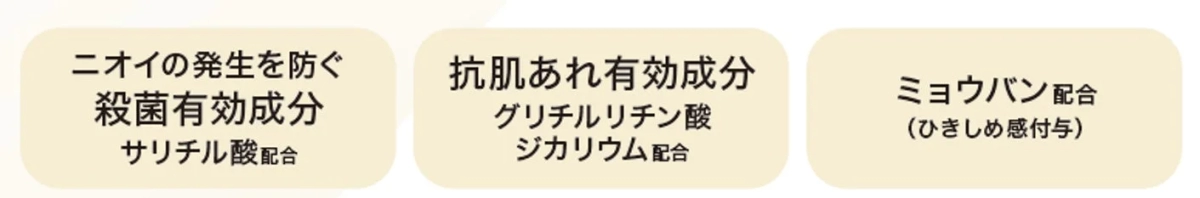ニオイの発生を防ぐ成分