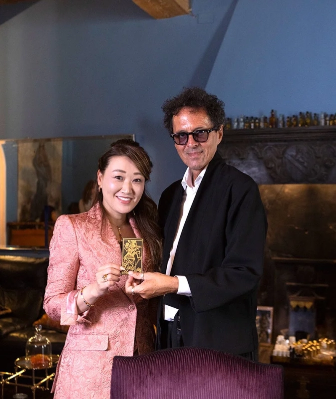 細木かおり氏とSileno Cheloni氏のツーショット