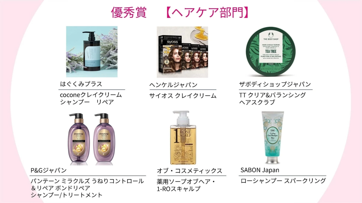 ヘアケア、シャンプー、トリートメント、スカルプケア、ヘアスクラブ、クレイシャンプー、受賞、優秀賞、コスメ、美容