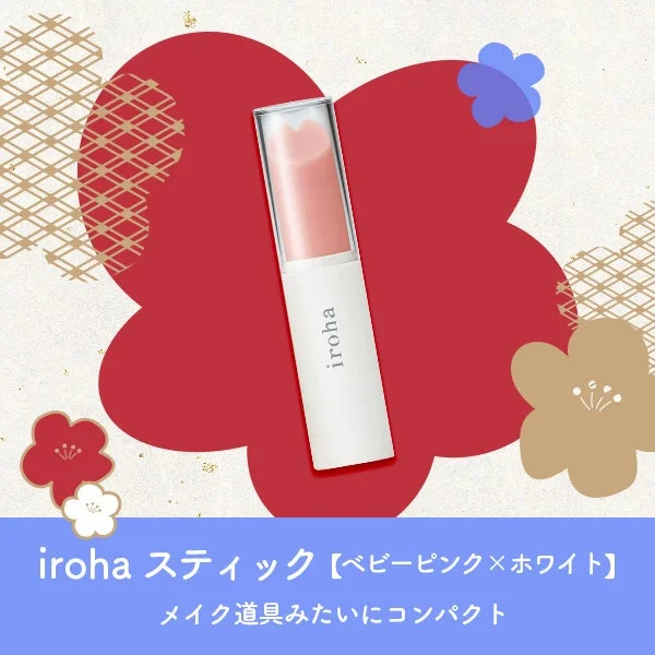 iroha スティック ベビーピンク×ホワイト