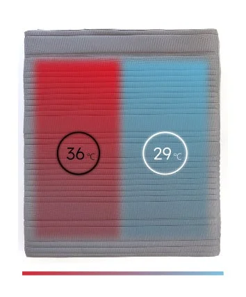 左右で異なる温度を示すマットレス